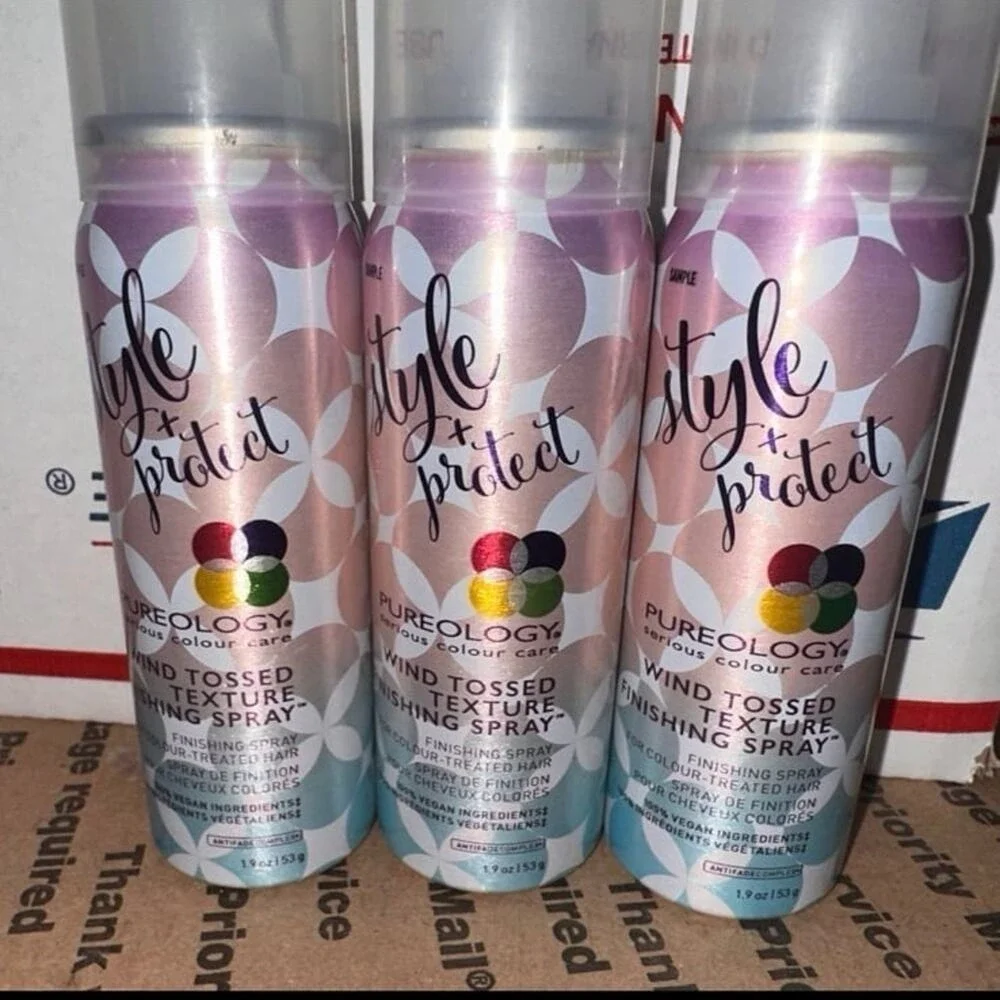 Pureology Style Protect Wind Tossed Texture Finishing Spray Set of 3 hair care